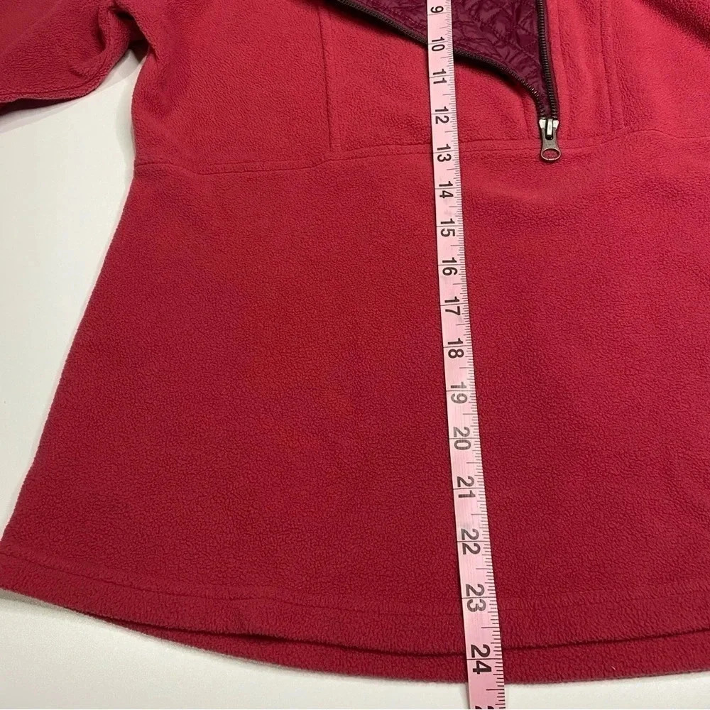 Columbia Medium Quilted Fleece 1/2 Zip Pullover Sweater Pink - Picture 8 of 9